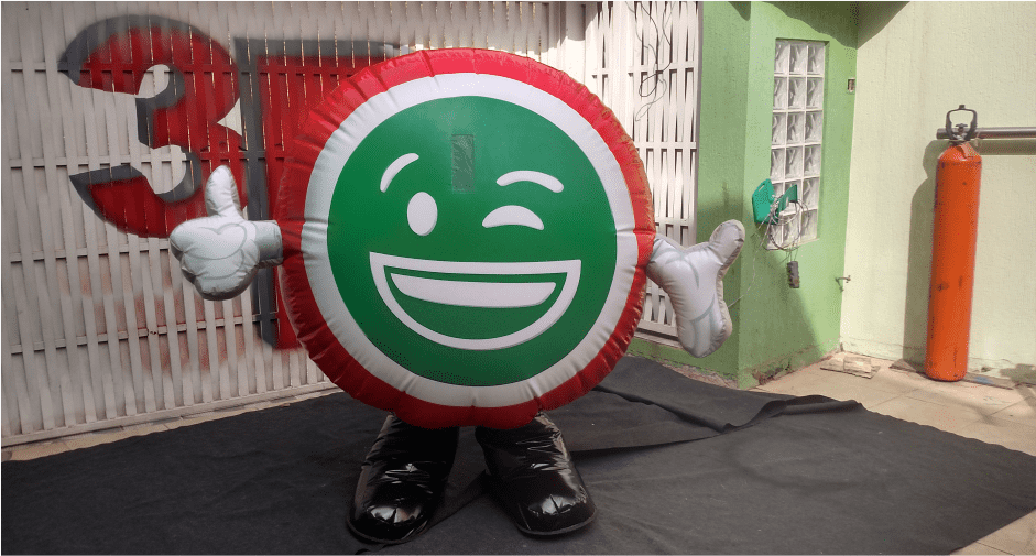 fantasia inflavel mascote