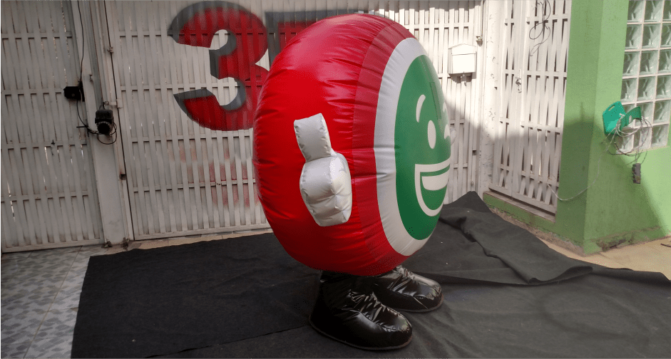 fantasia inflavel para exposições