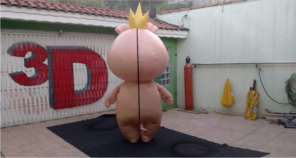 fantasia inflavel para festas