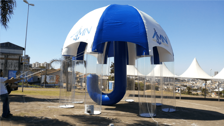 stand inflavel personalizado